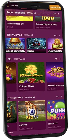 Handige Let's Jackpot Casino-app